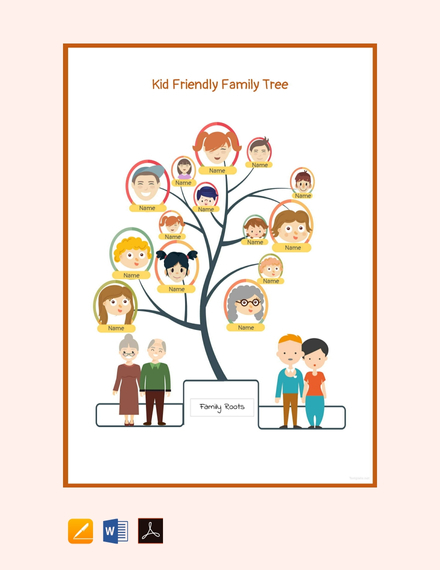 free kid friendly family tree template 440x570 1