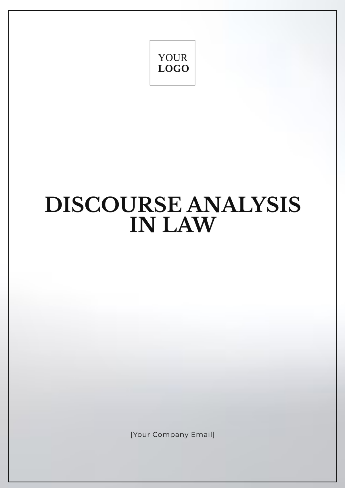 Discourse Analysis in Law Template - Edit Online & Download