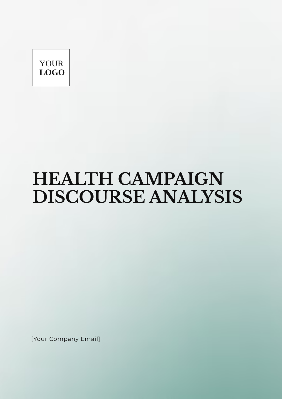 Health Campaign Discourse Analysis Template - Edit Online & Download