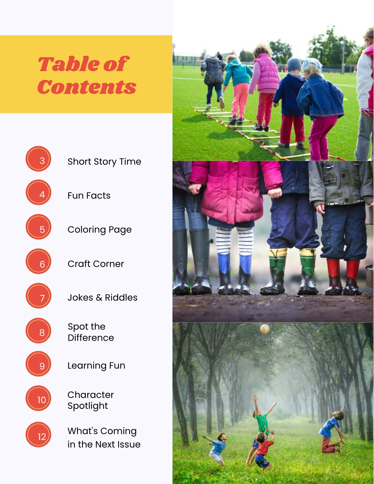 Free For Kids Magazine Template to Edit Online