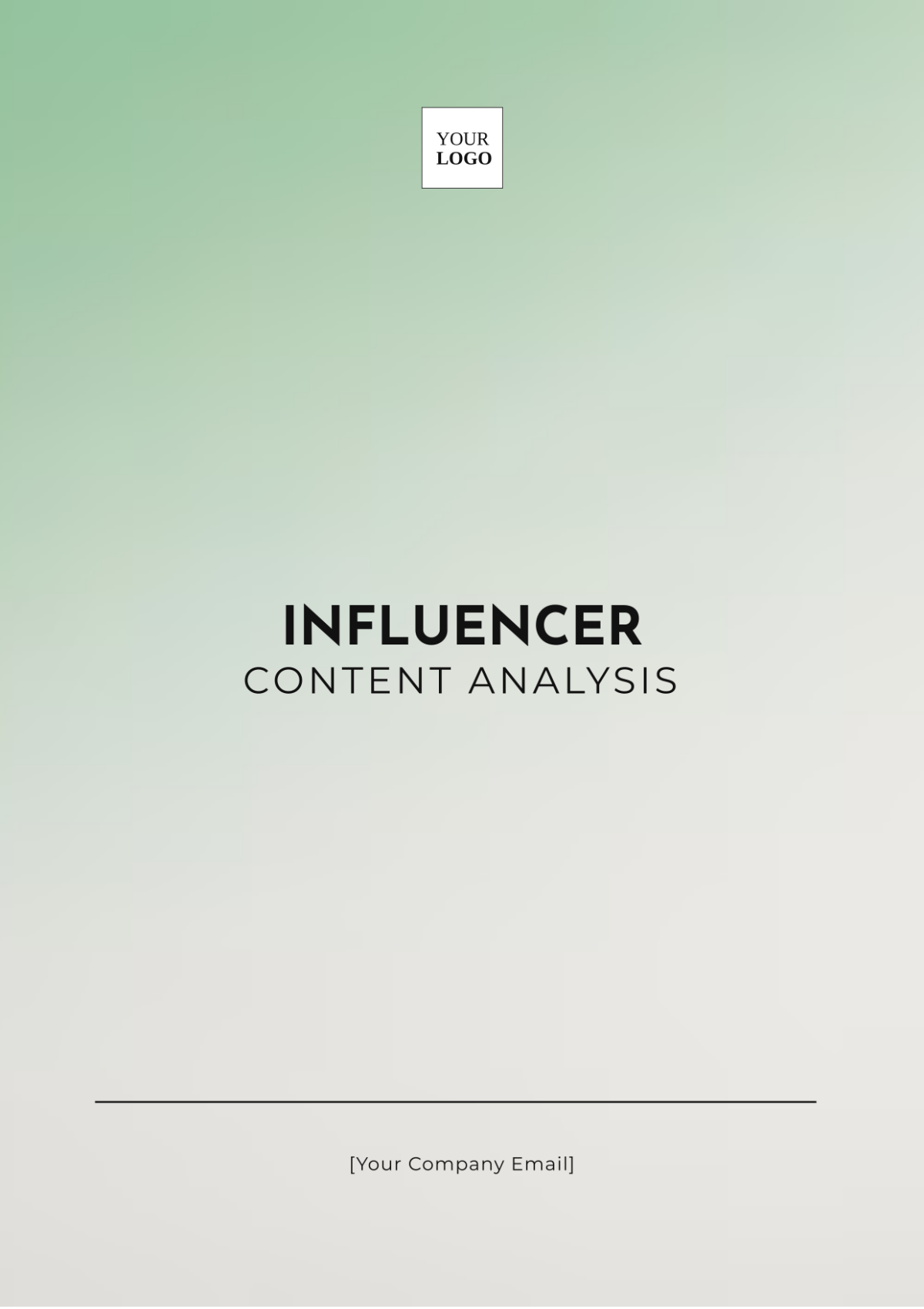 Influencer Content Analysis Template - Edit Online & Download