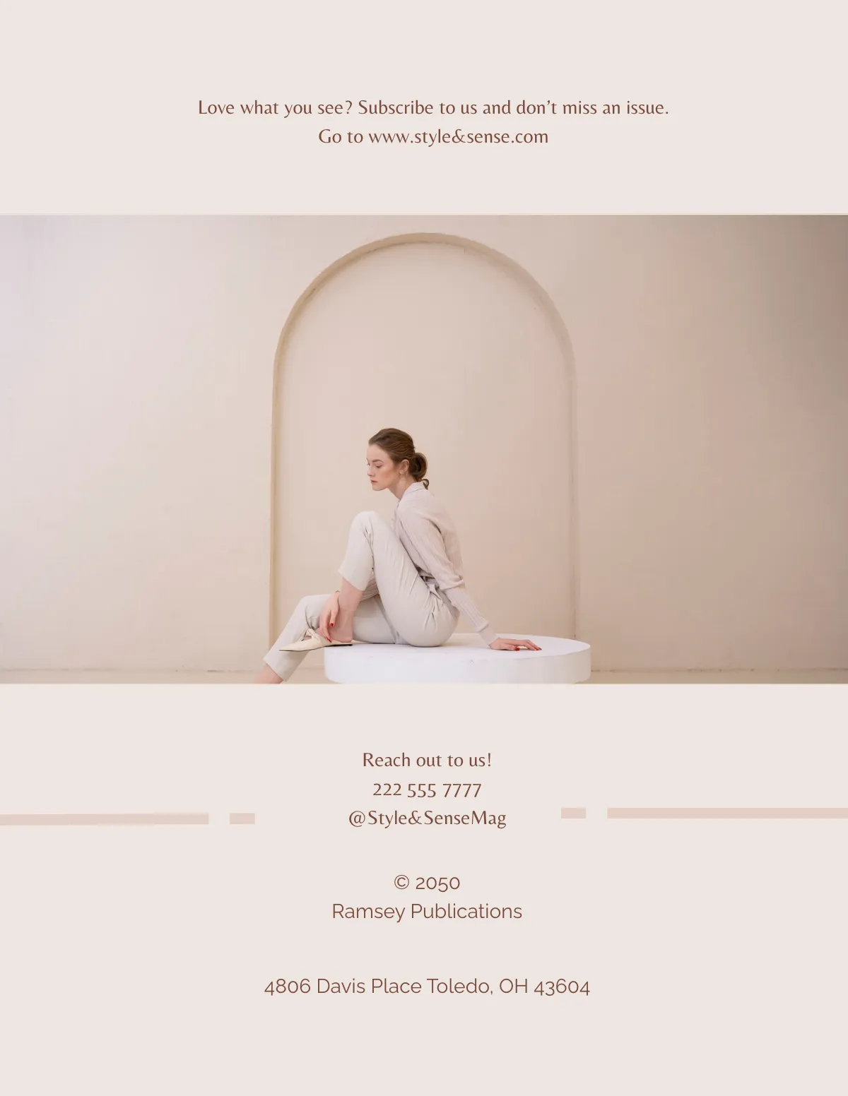 Free Aesthetic Cover Model Magazine Template to Edit Online