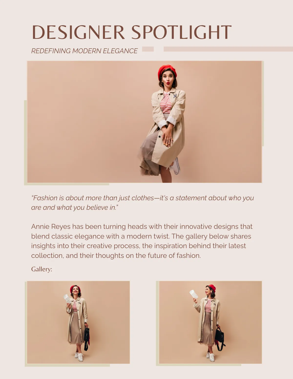 Free Aesthetic Cover Model Magazine Template to Edit Online