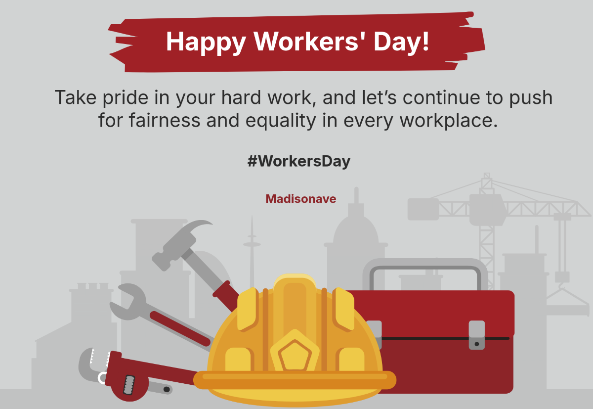 Free Workers' Day Template to Edit Online