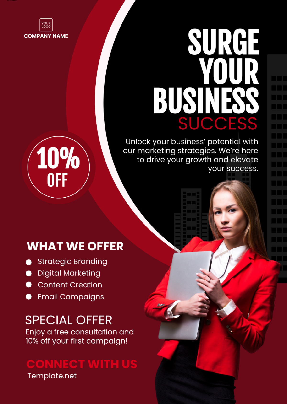 Marketing Business Banner Ad Template - Edit Online & Download