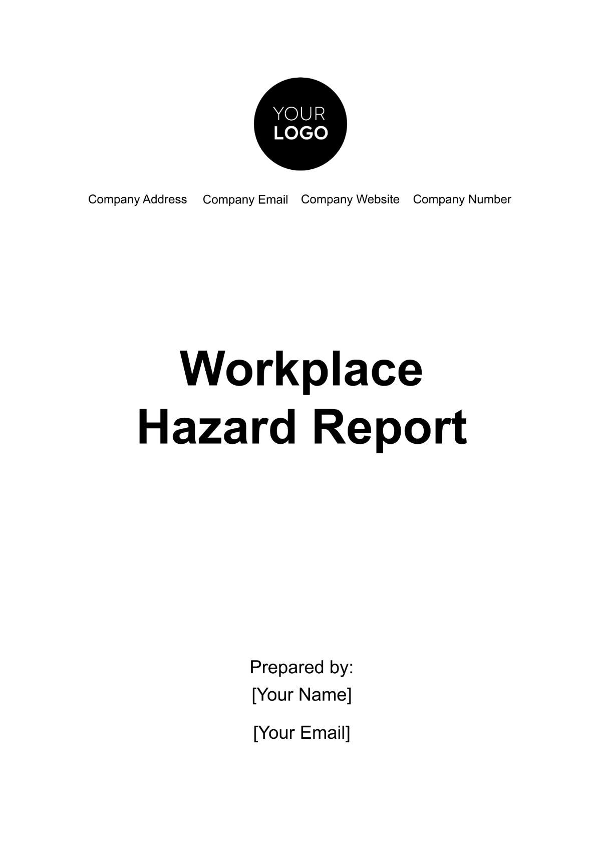 Workplace Hazard Report Template - Edit Online & Download