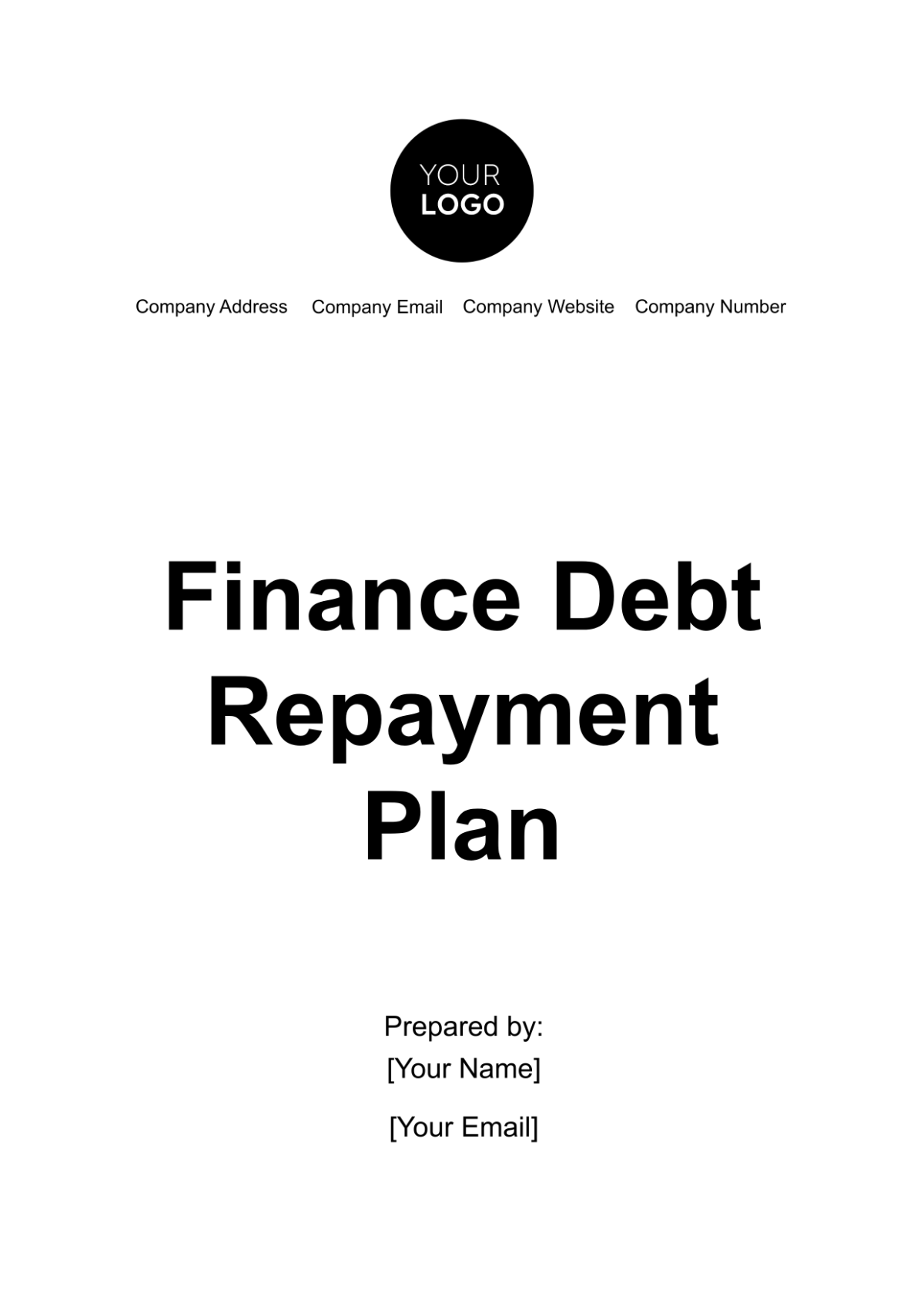 Finance Debt Repayment Plan Template - Edit Online & Download