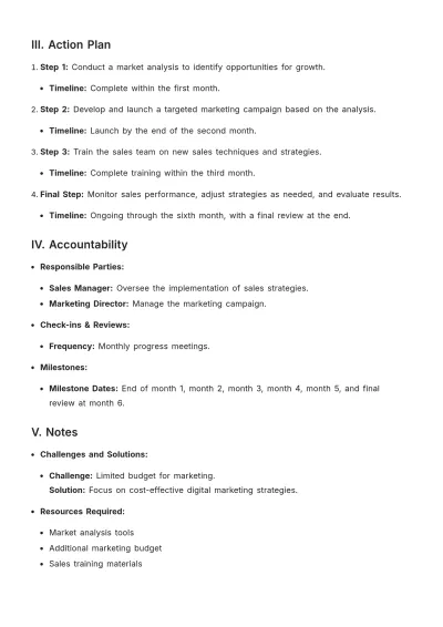 Free SMART Goals Planner Format Template to Edit Online
