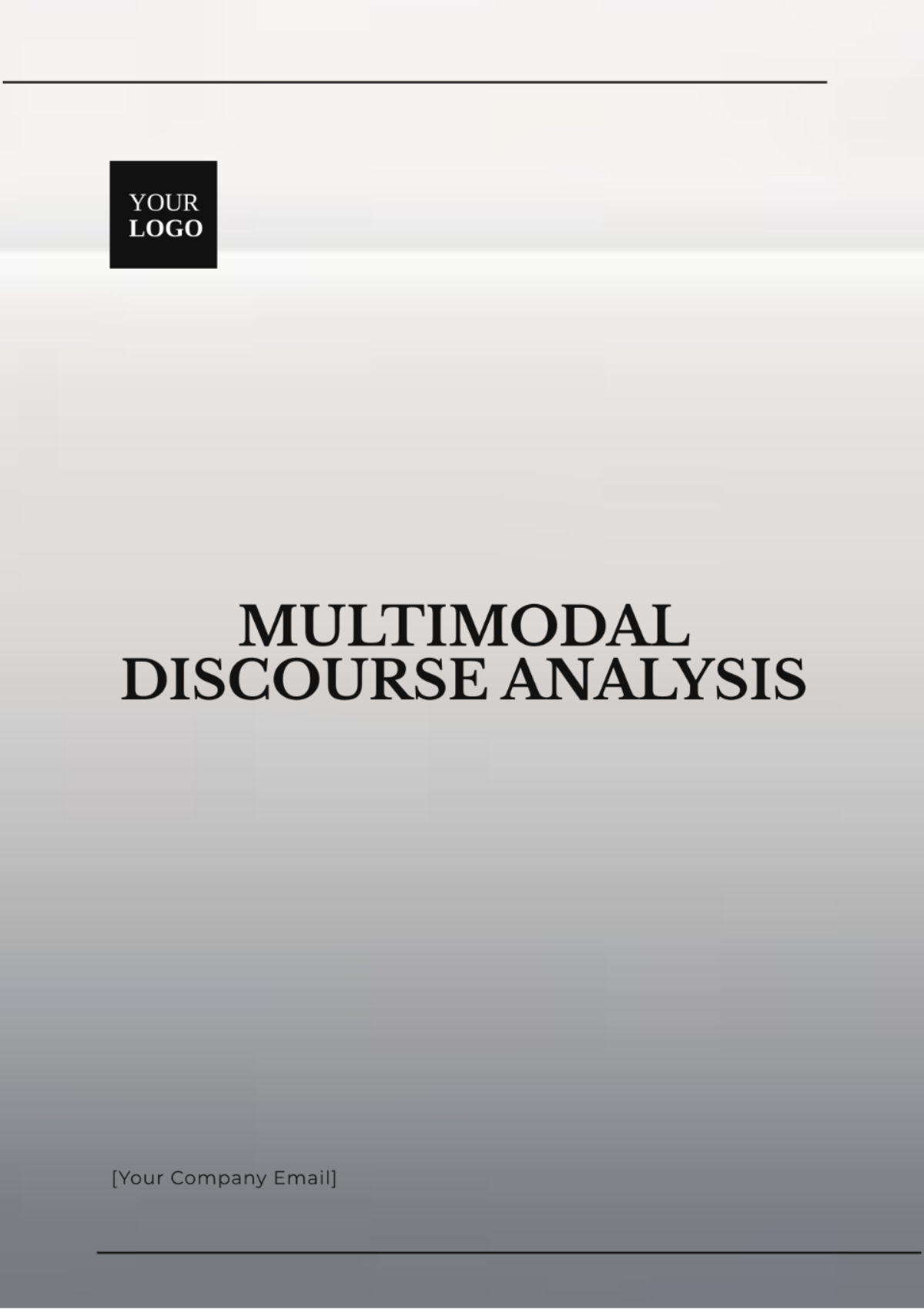 Multimodal Discourse Analysis Template - Edit Online & Download