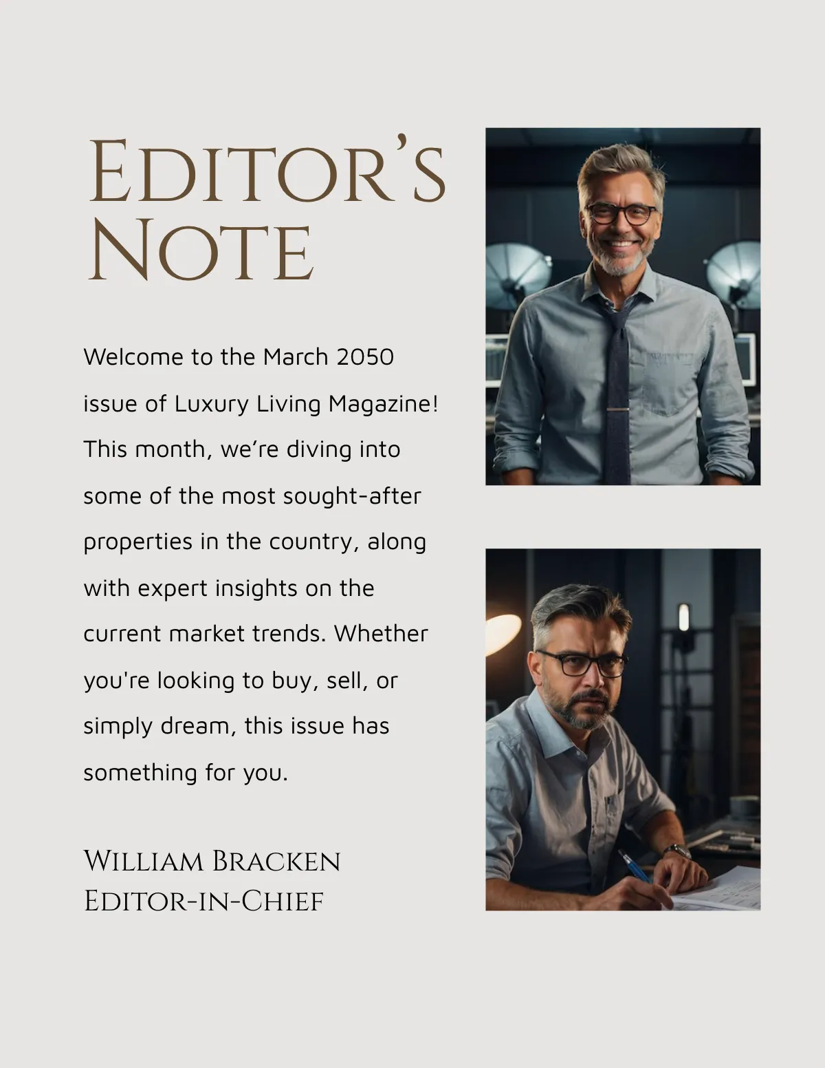 Free Basic Real Estate Magazine Template to Edit Online