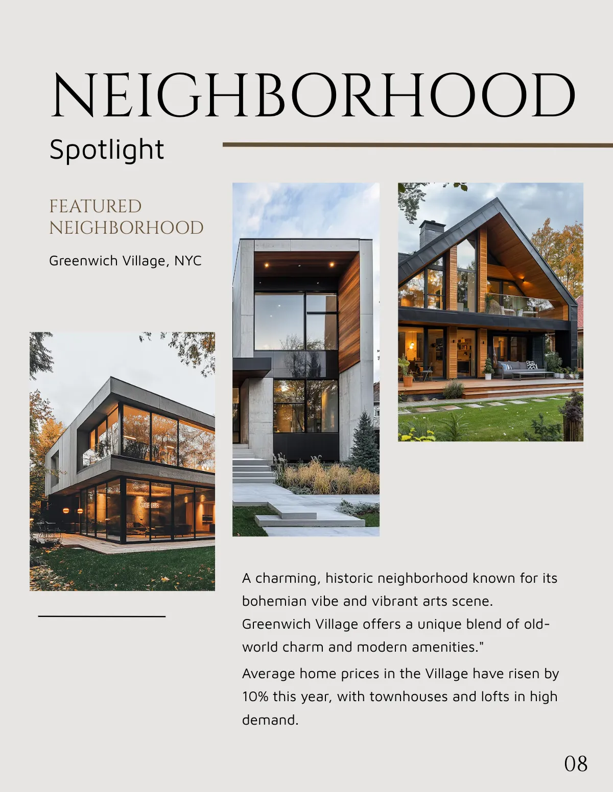 Free Basic Real Estate Magazine Template to Edit Online