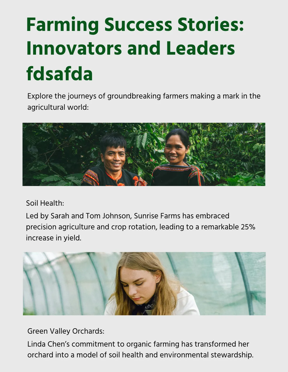 Free Printable Agriculture Magazine Template to Edit Online