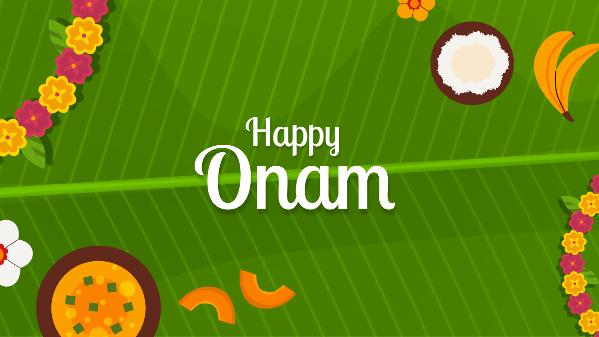 Happy Onam Background Template - Edit Online & Download