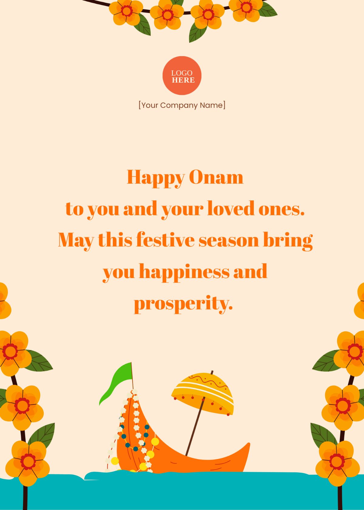 Onam Wishes for Whatsapp Template - Edit Online & Download