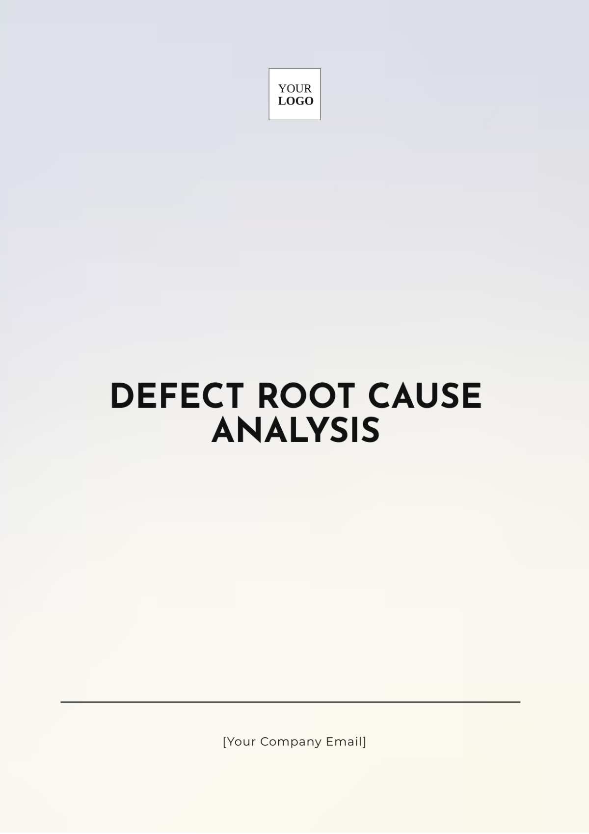 Free Defect Root Cause Analysis Template