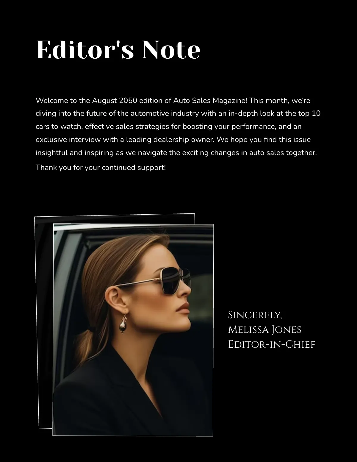 Free Auto Sales Magazine Design Template to Edit Online