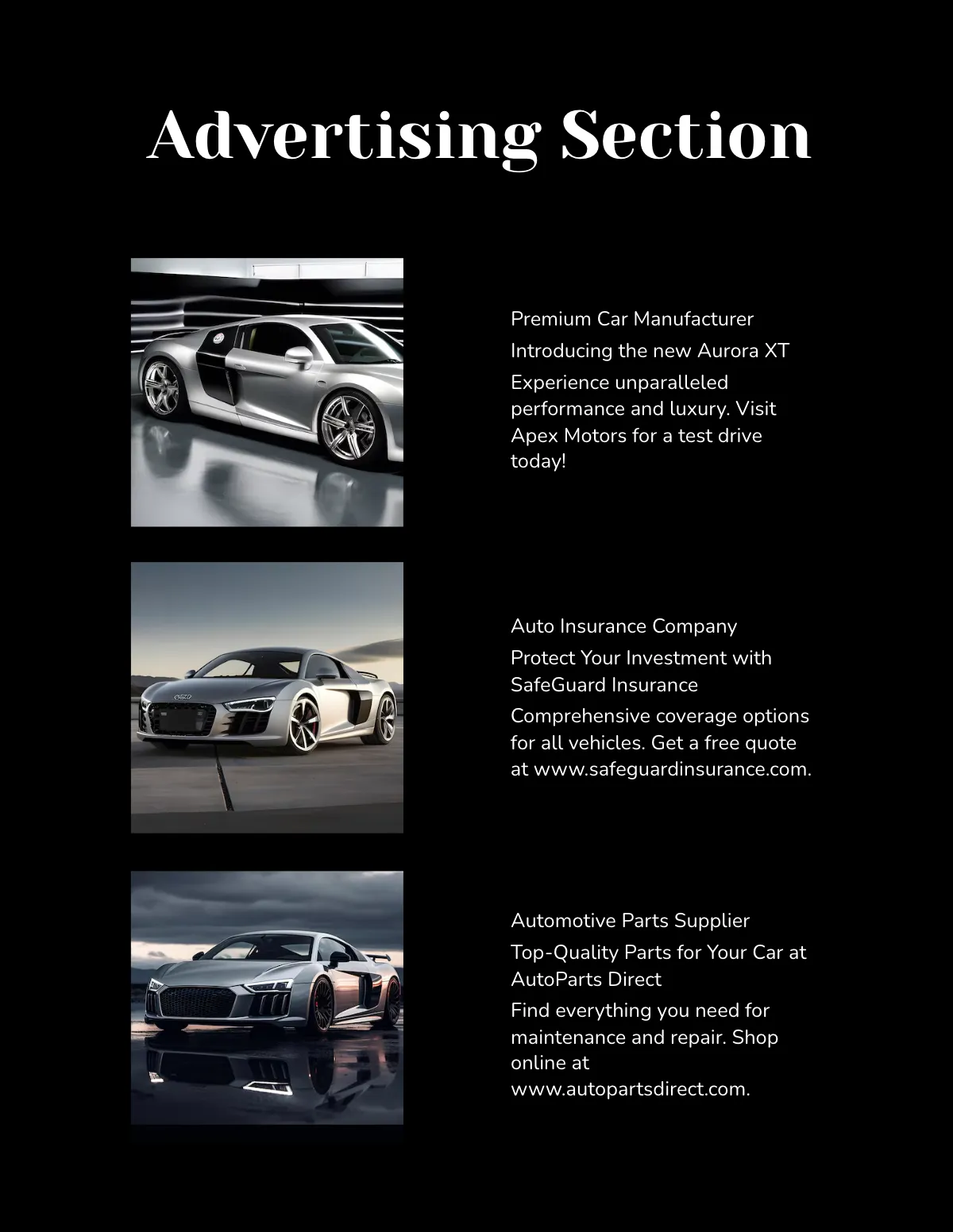 Free Auto Sales Magazine Design Template to Edit Online