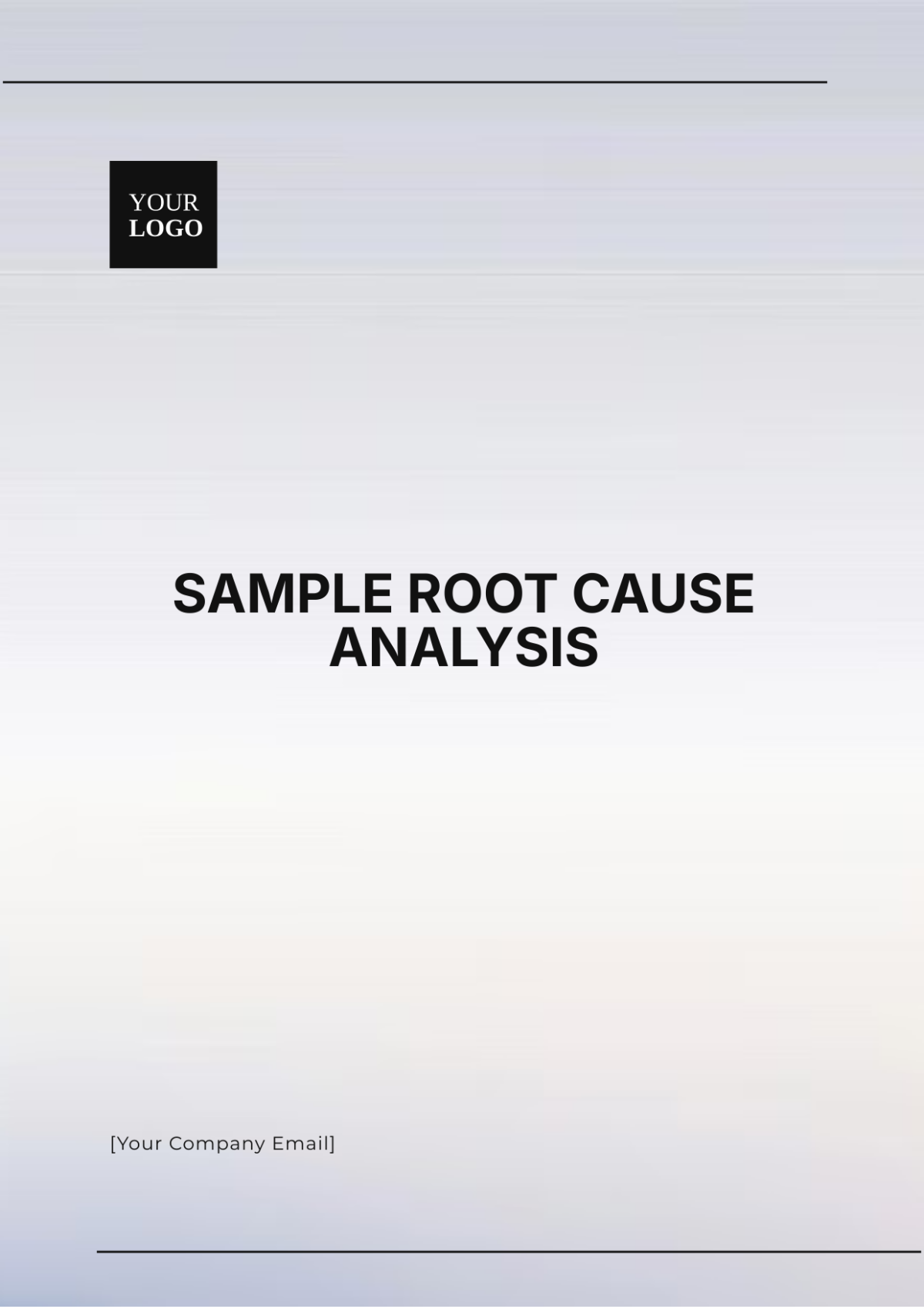 Sample Root Cause Analysis Template - Edit Online & Download