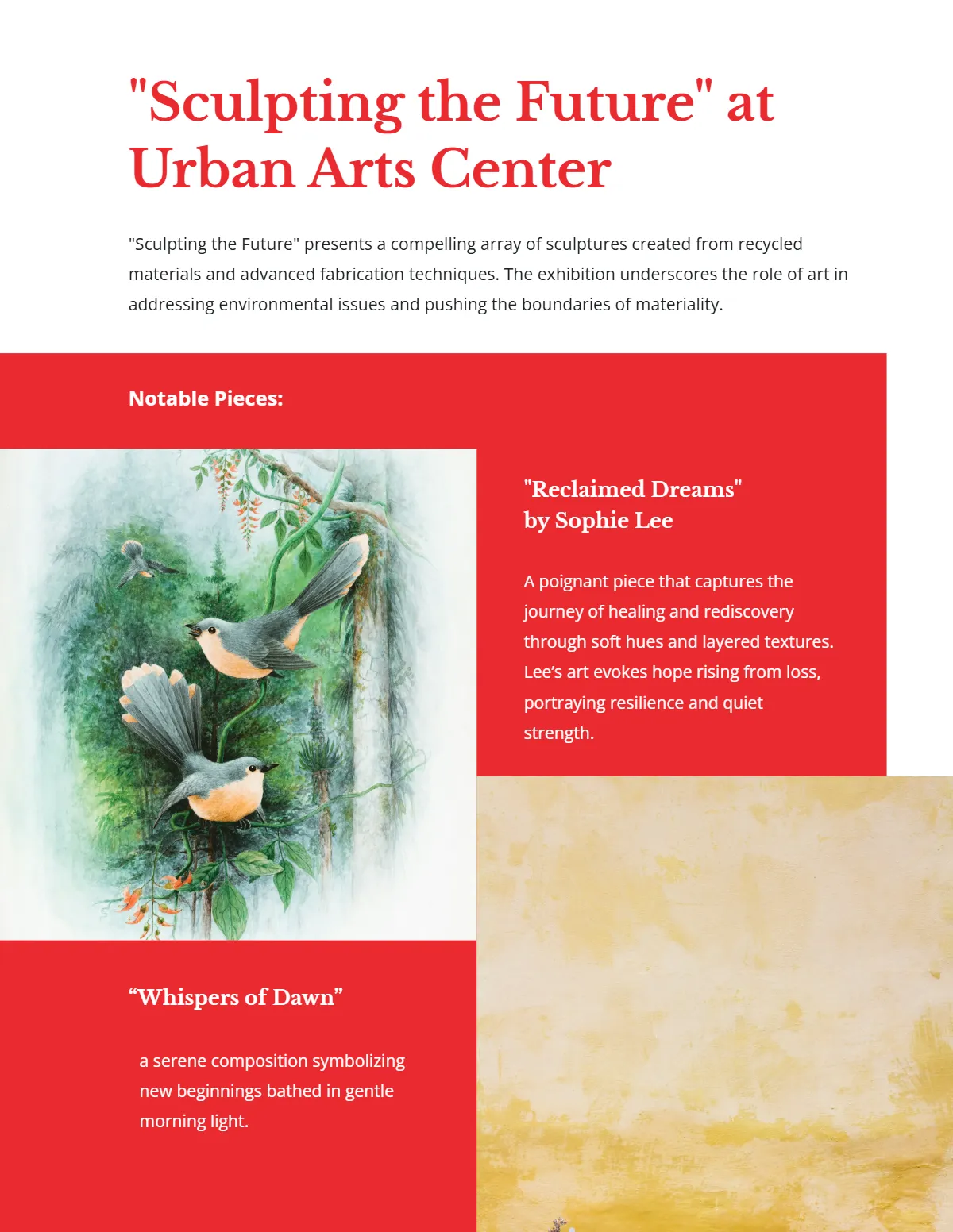 Free Art Magazine Template to Edit Online