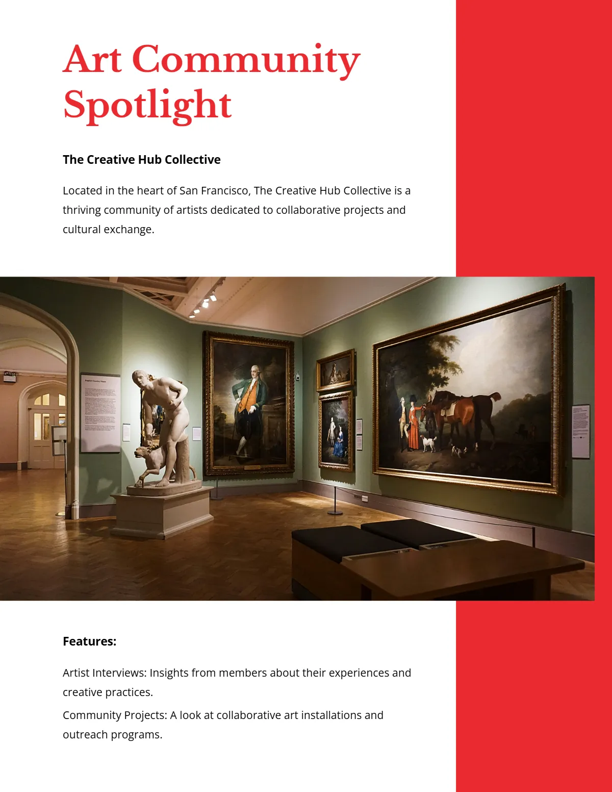 Free Art Magazine Template to Edit Online