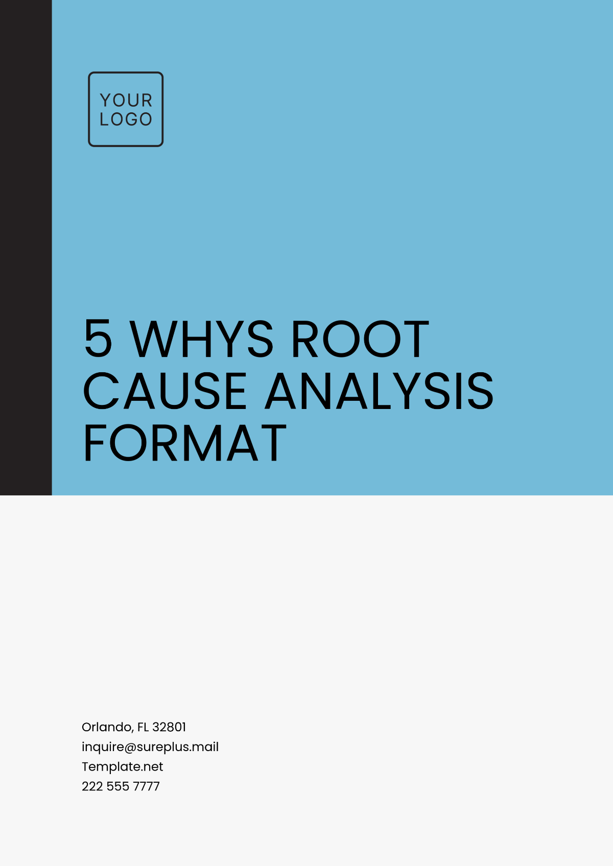 5 Whys Root Cause Analysis Format Template - Edit Online & Download