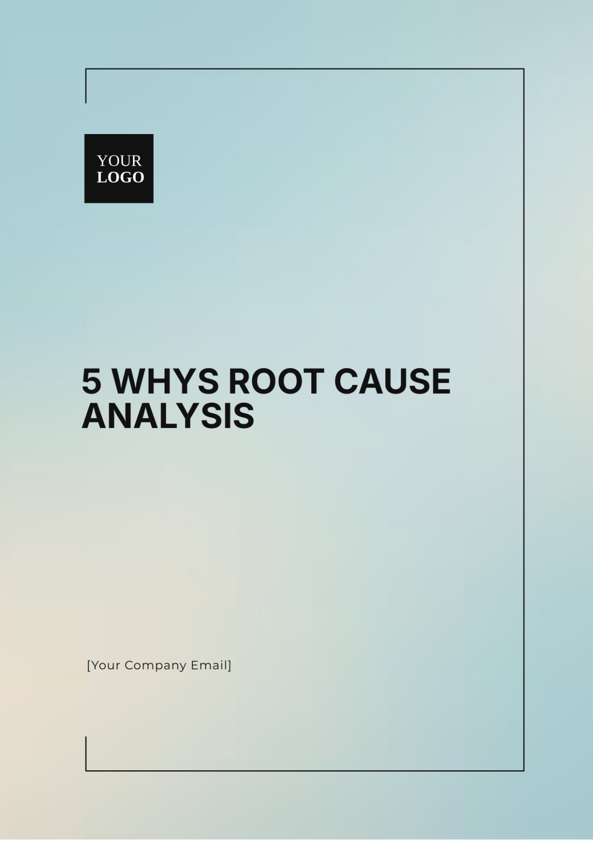 5 Whys Root Cause Analysis Template - Edit Online & Download