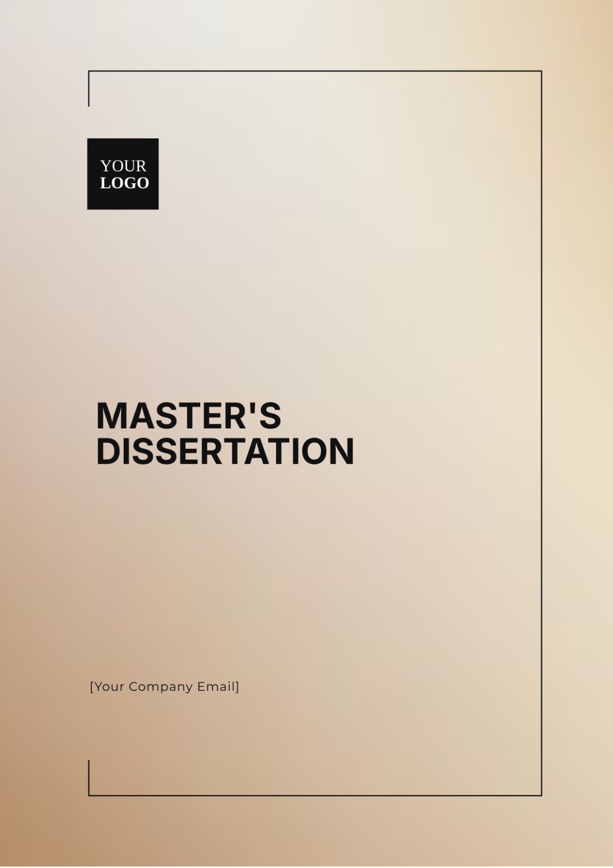 Master's Dissertation Template - Edit Online & Download