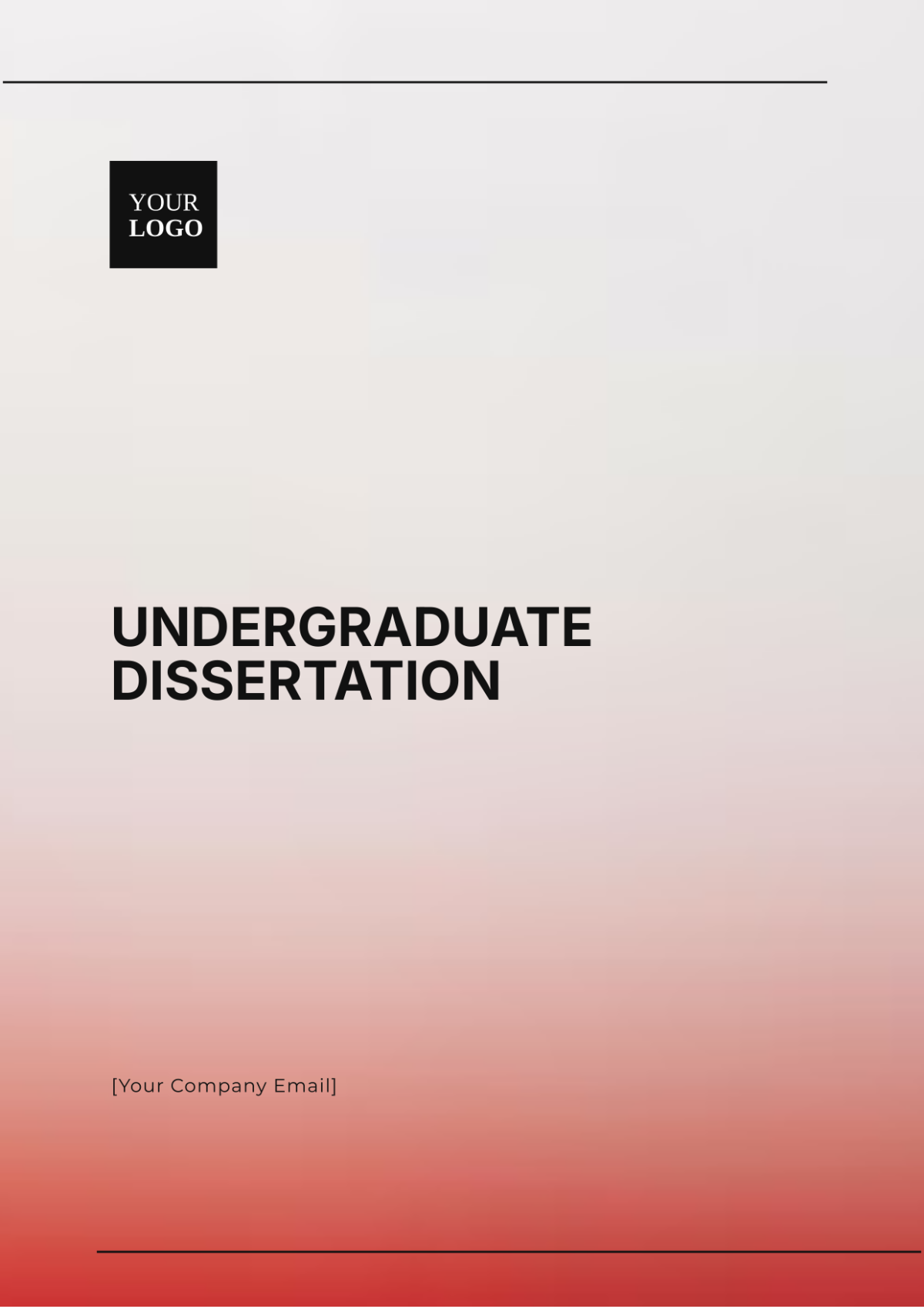 Undergraduate Dissertation Template - Edit Online & Download