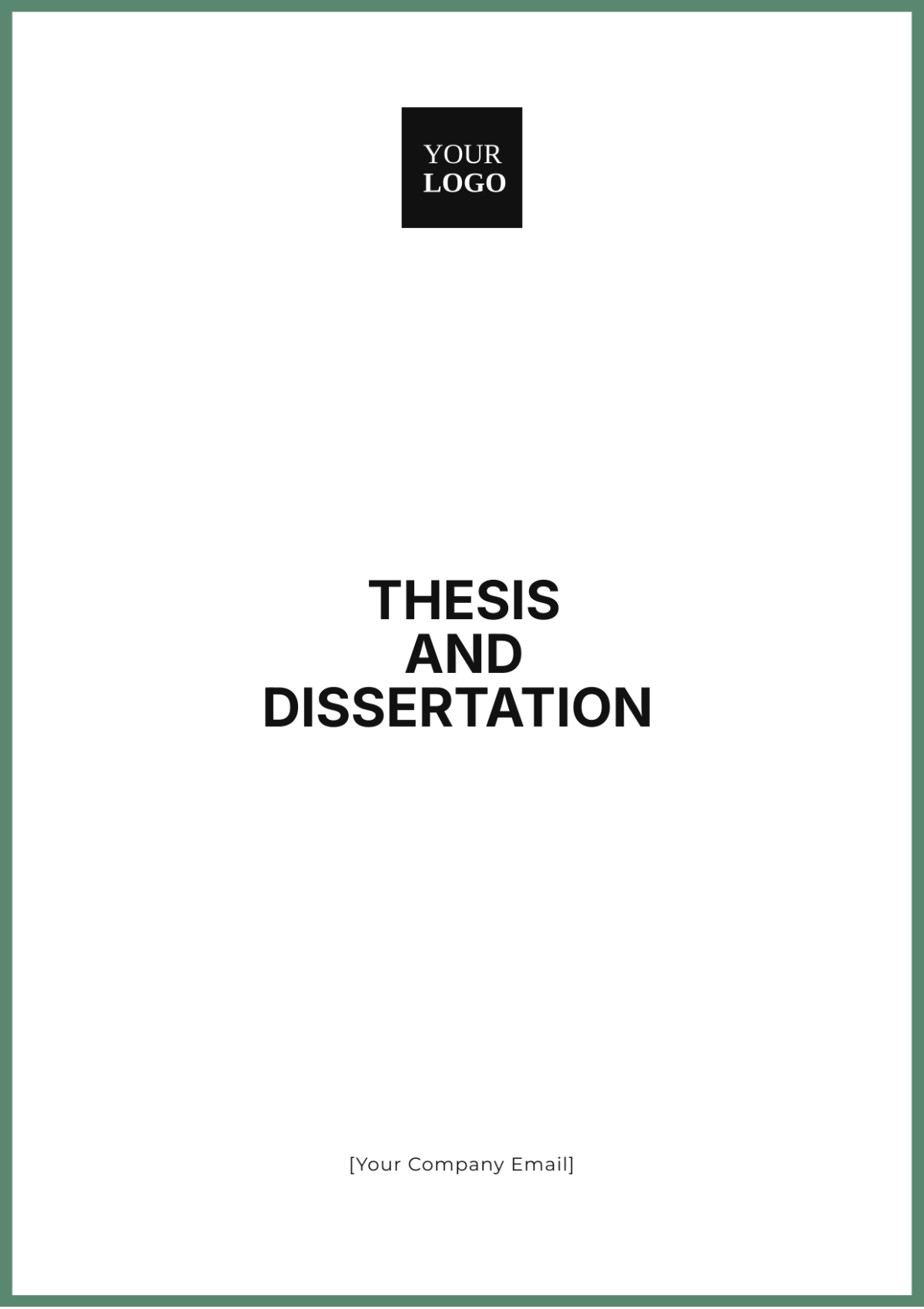 Thesis and Dissertation Template - Edit Online & Download