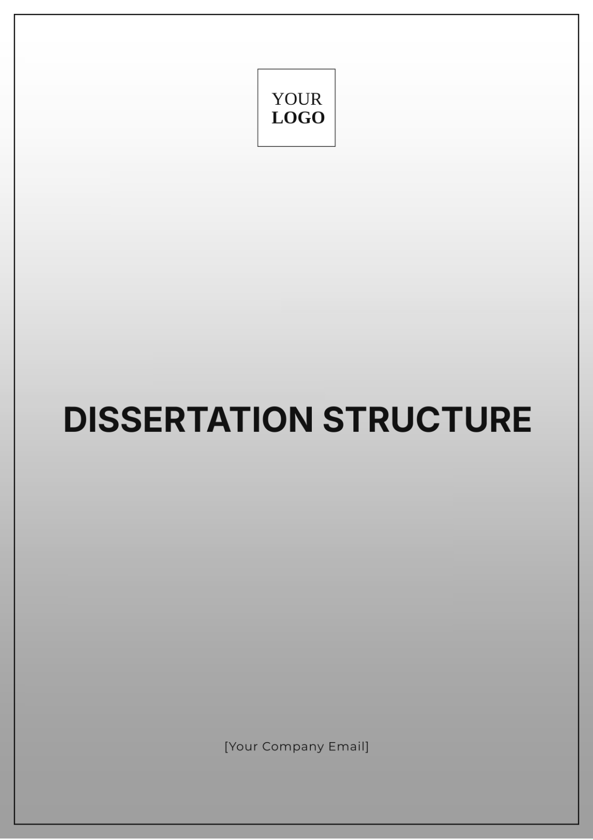 Dissertation Structure Template - Edit Online & Download