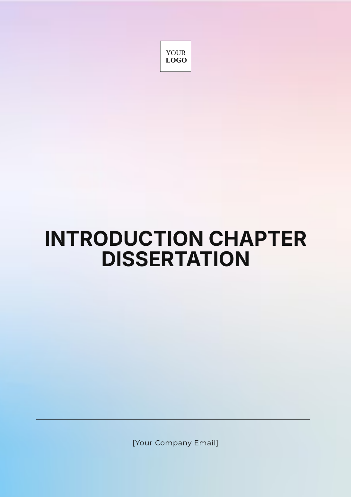 Introduction Chapter Dissertation Template - Edit Online & Download