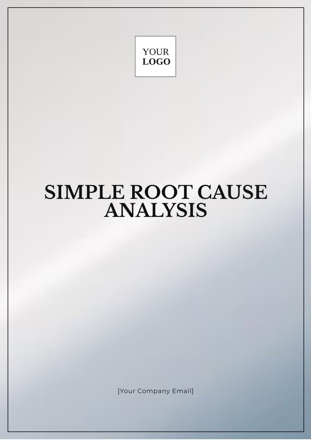 Simple Root Cause Analysis Template - Edit Online & Download