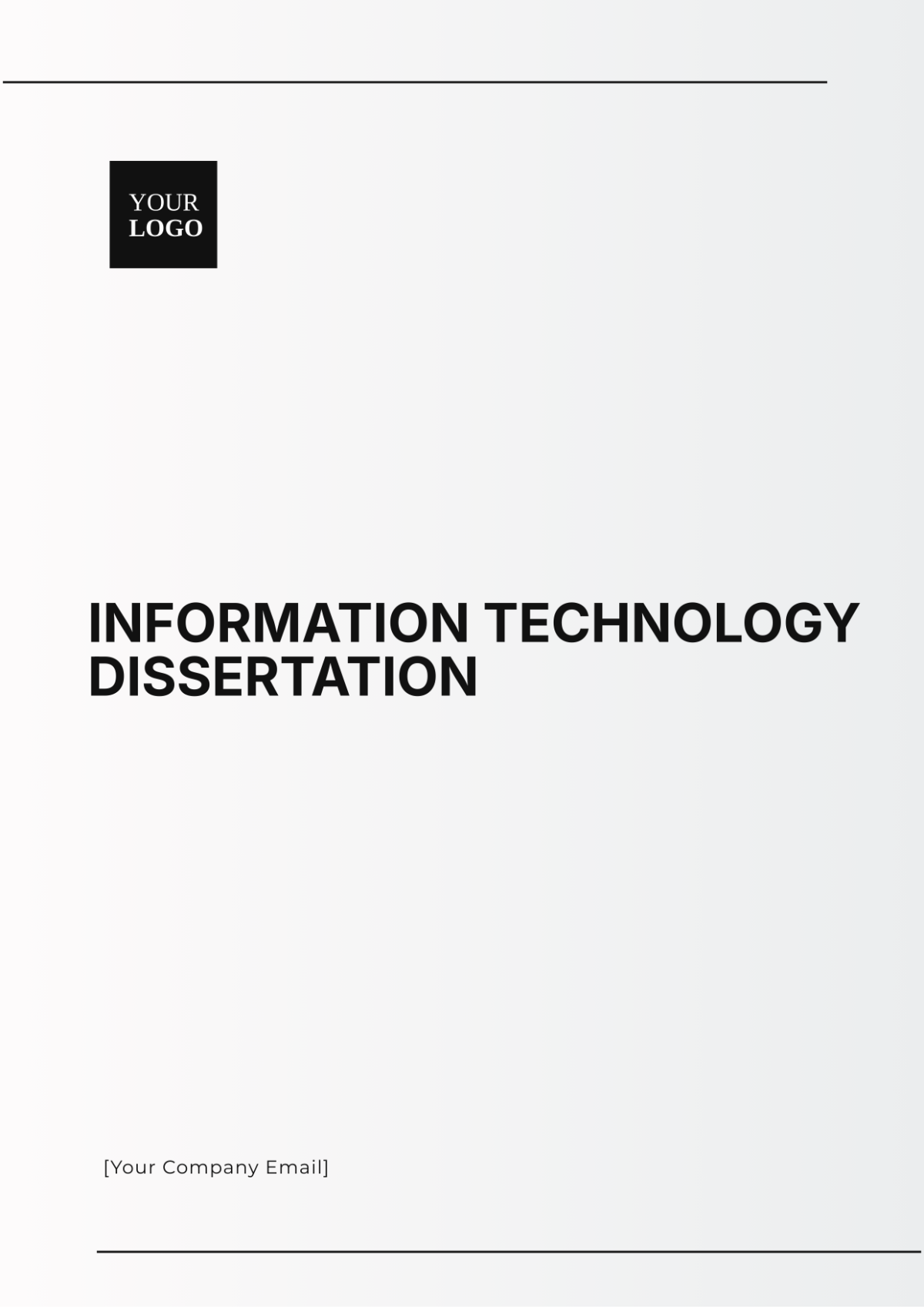 Information Technology Dissertation Template - Edit Online & Download