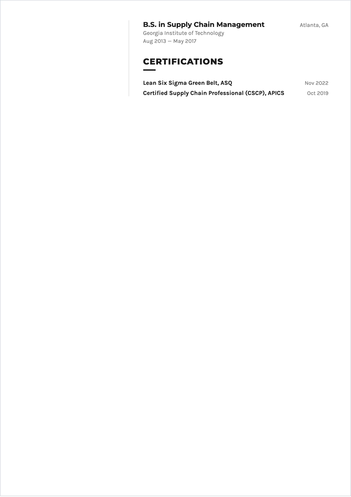 Free ATS CV Template, AI CV Builder