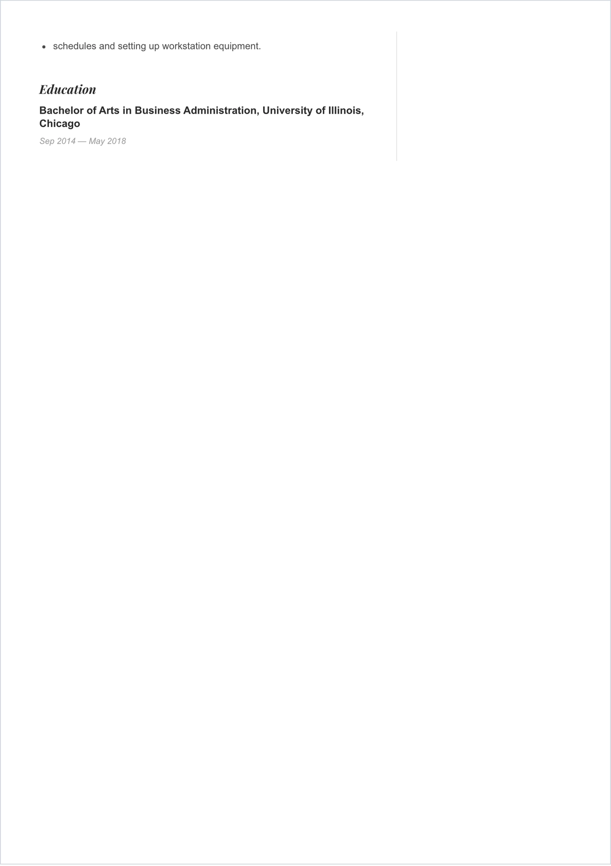 Free Simple ATS CV Template, AI CV Builder