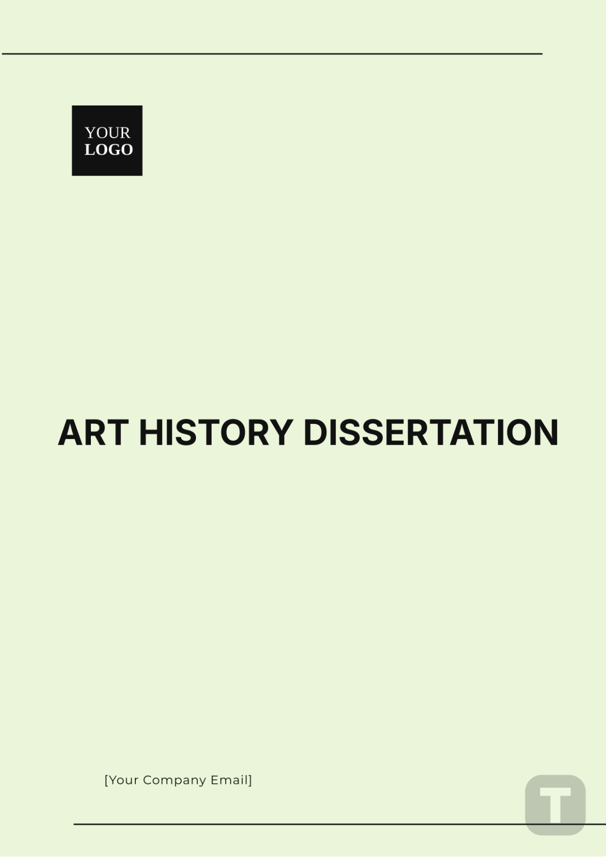 Art History Dissertation Template - Edit Online & Download