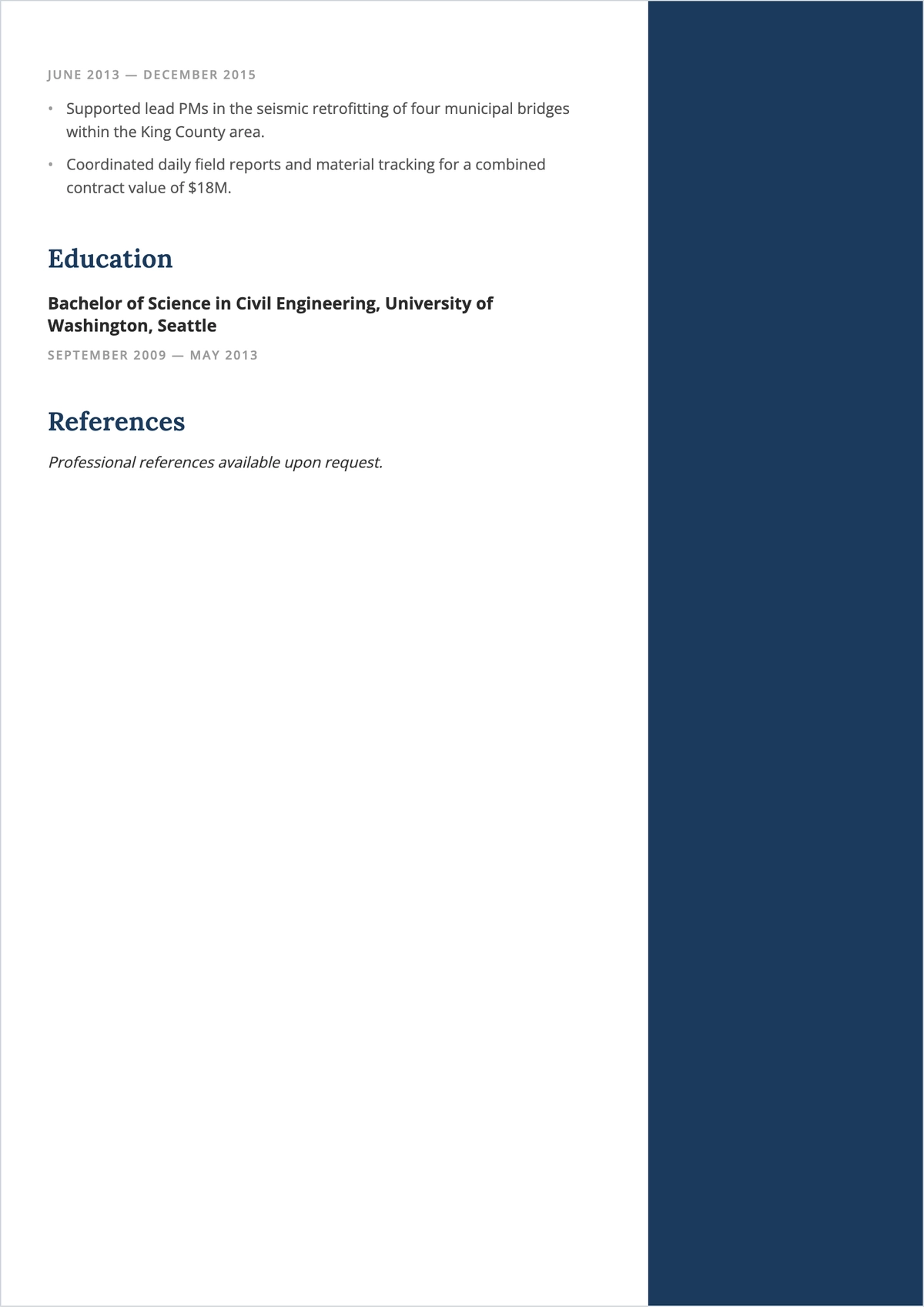 Free Printable Professional ATS CV Template, AI Resume Builder