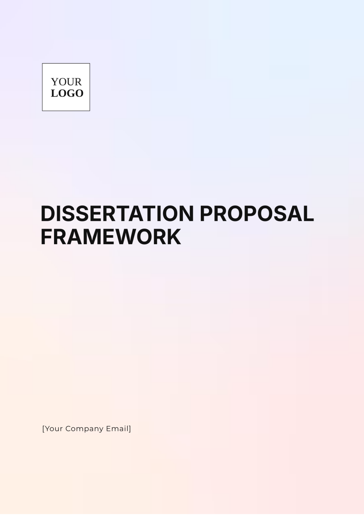 Dissertation Proposal Framework Template - Edit Online & Download