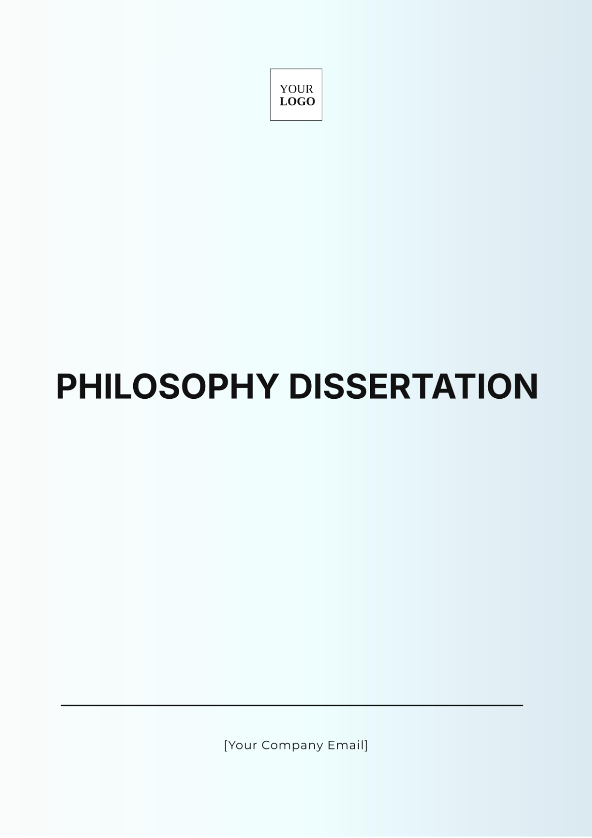 Philosophy Dissertation Template - Edit Online & Download