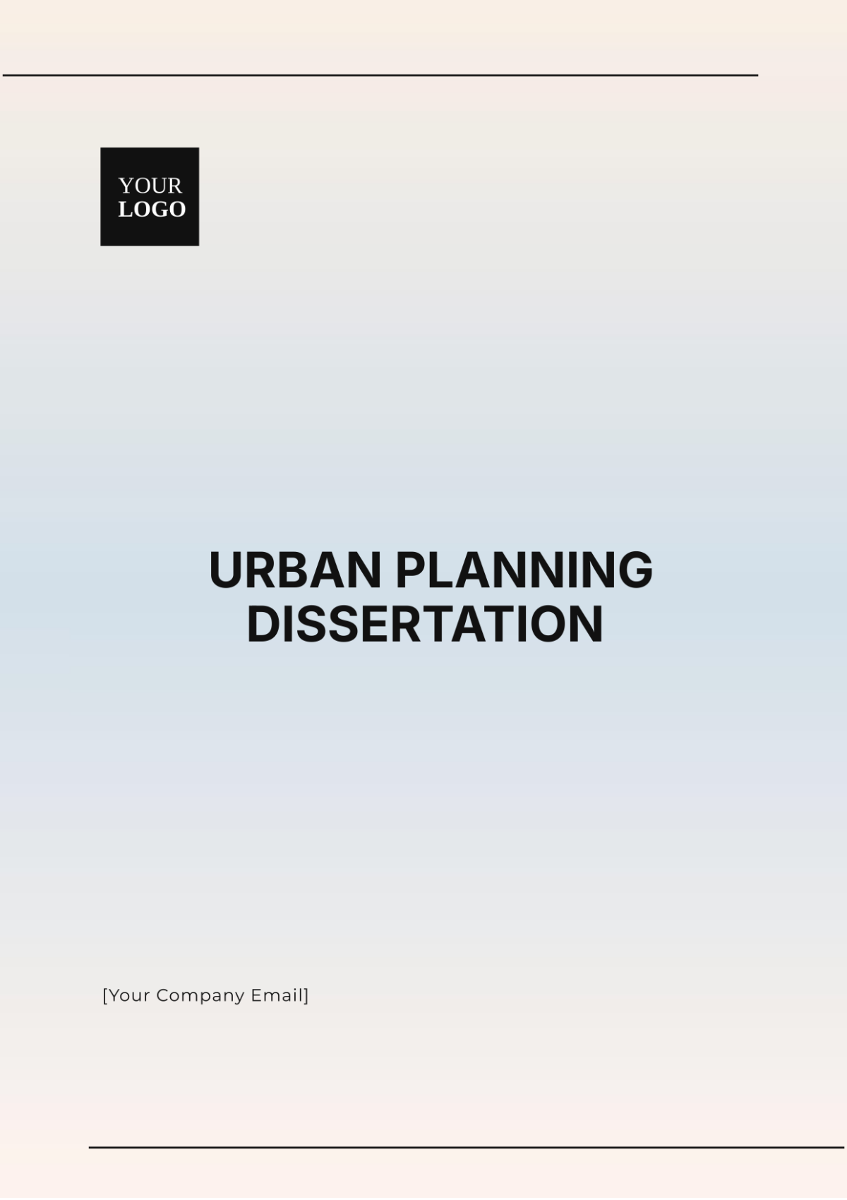 Urban Planning Dissertation Template - Edit Online & Download