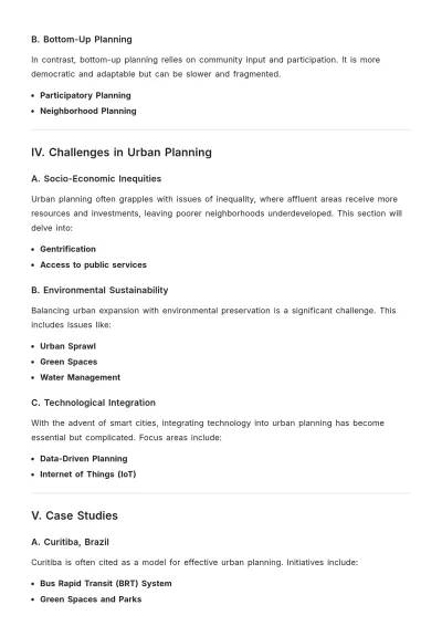 Free Urban Planning Dissertation Template to Edit Online