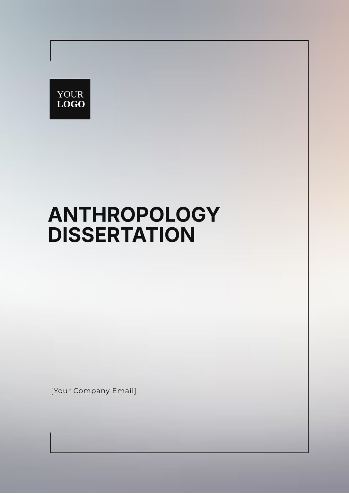 Anthropology Dissertation Template - Edit Online & Download