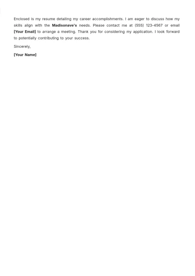 Free Letter of Interest for Board Position Template to Edit Online
