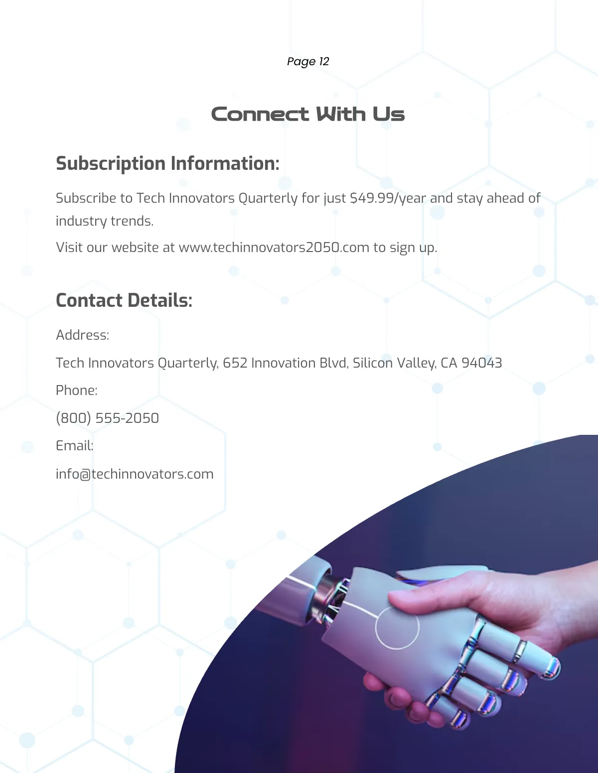 Free Trade Magazine Template to Edit Online