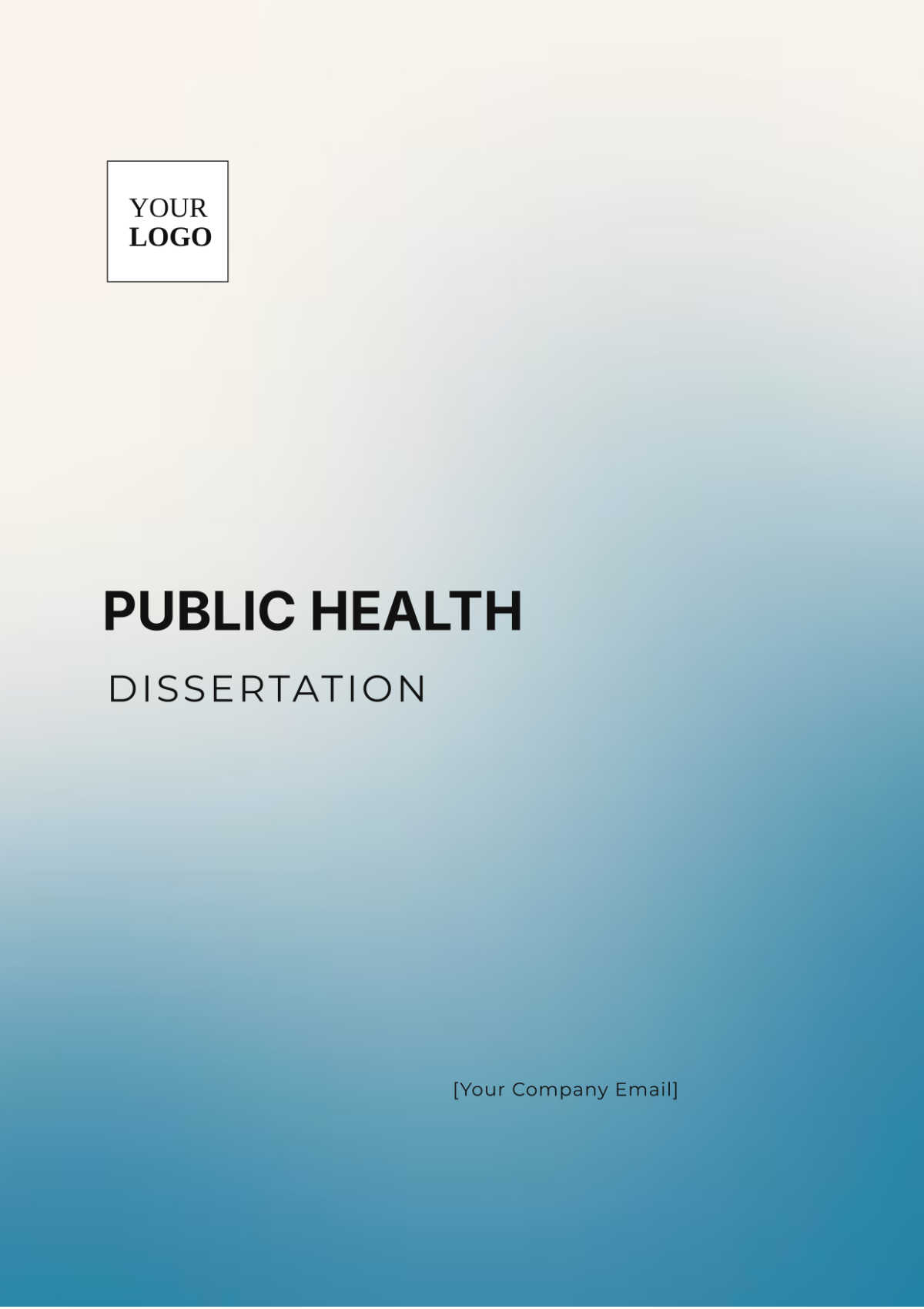 Public Health Dissertation Template - Edit Online & Download