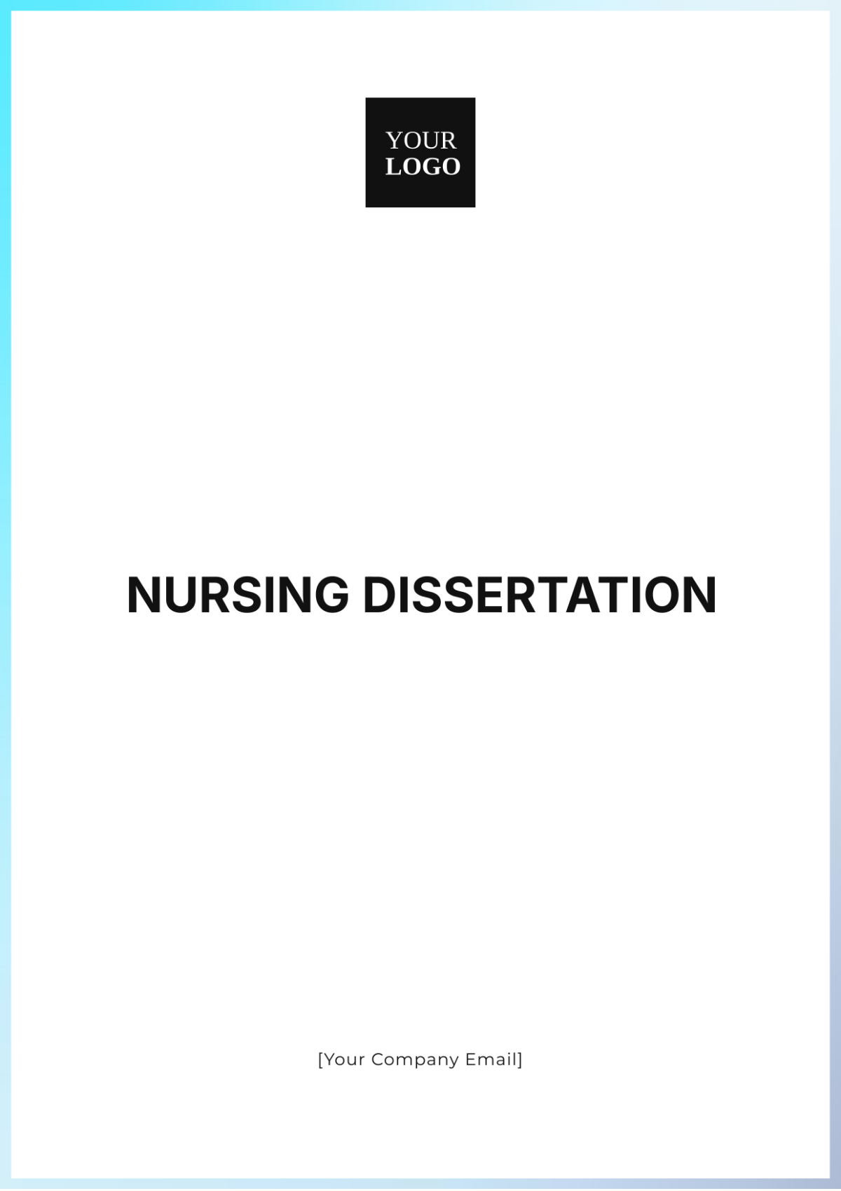 Nursing Dissertation Template - Edit Online & Download