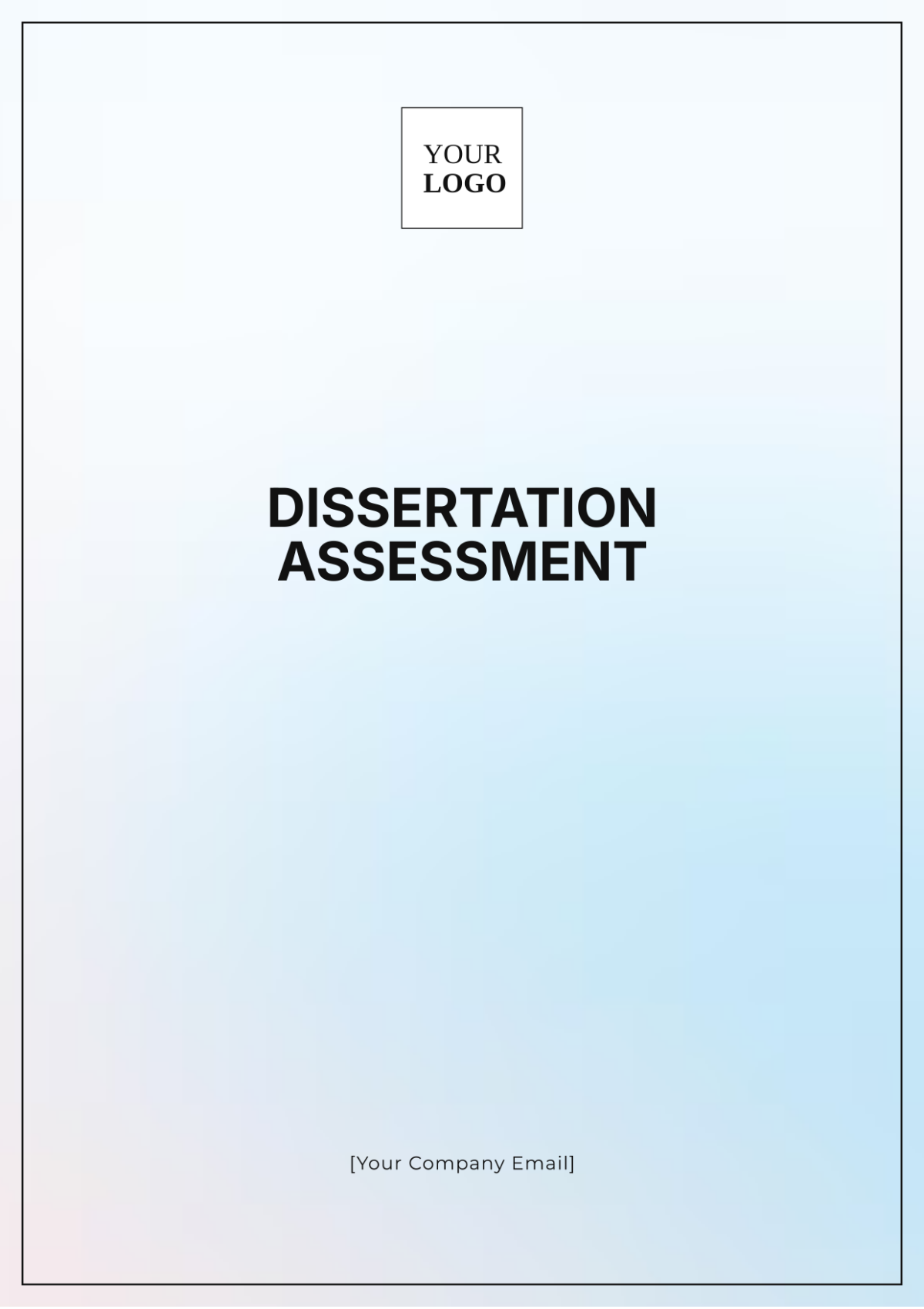 Dissertation Assessment Template - Edit Online & Download