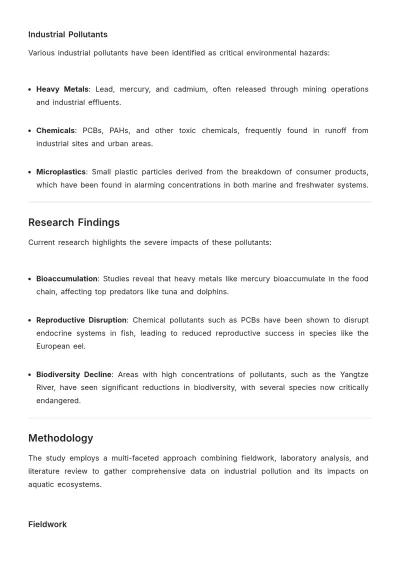 Free Environmental Science Dissertation Template to Edit Online