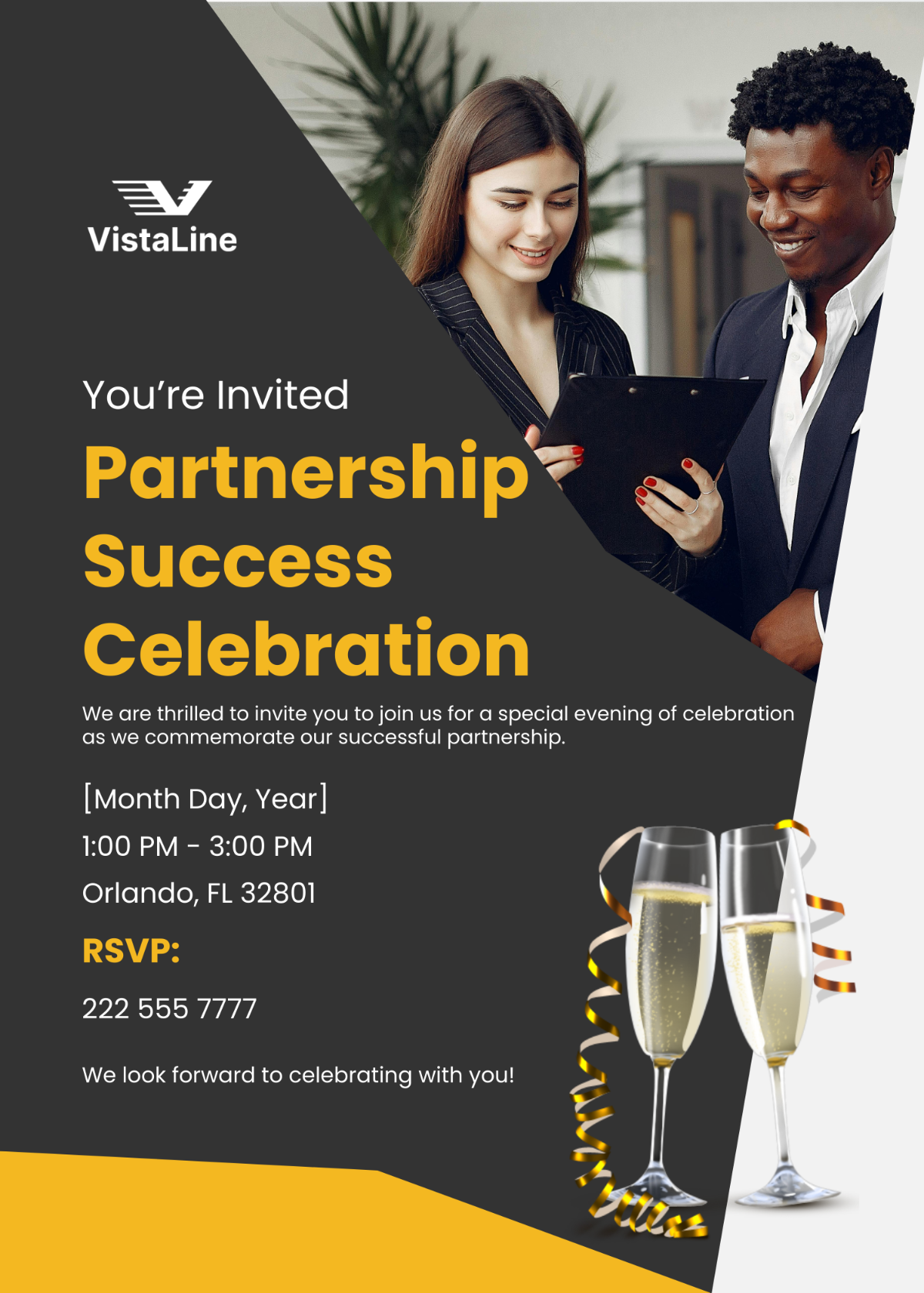 Car Rental Partnership Celebration Invitation