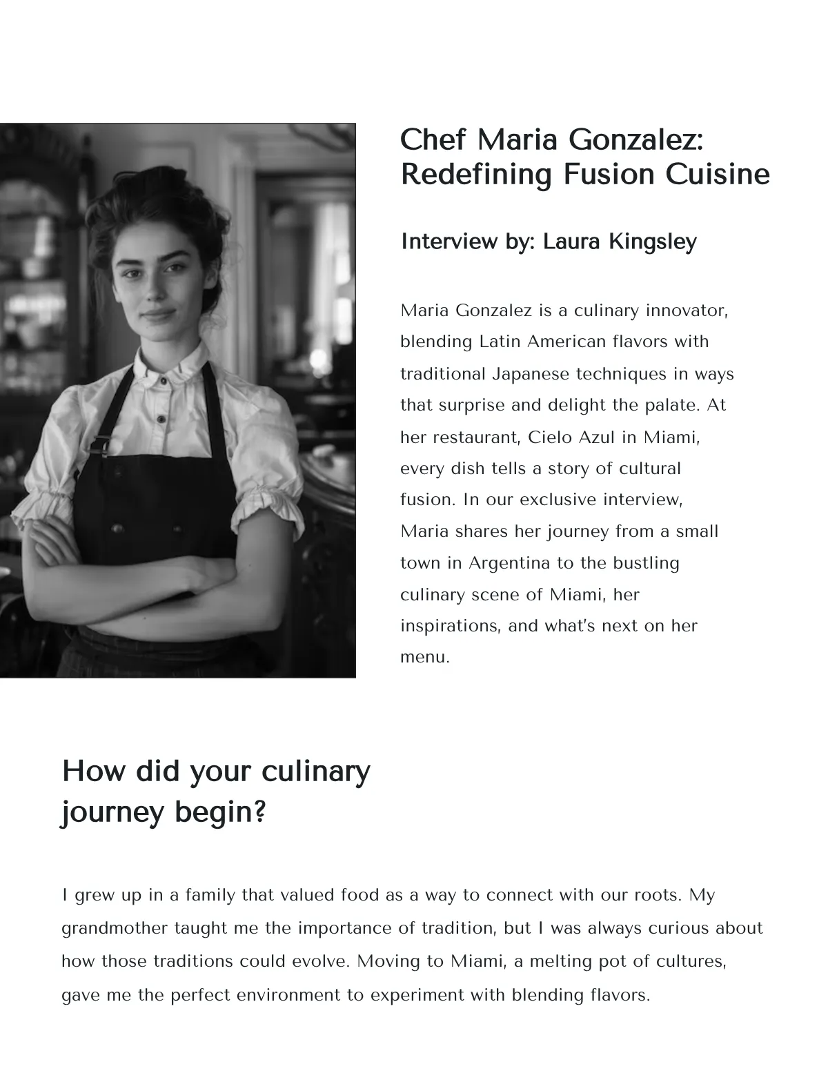 Free Professional Restaurant Magazine Template to Edit Online